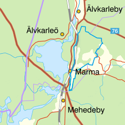 marma karta Map of the fishing area Dalälven (Untra kraftverk till Älvkarleby)