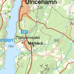 karta över åsunden Karta över fiskeområdet Övre Åsunden