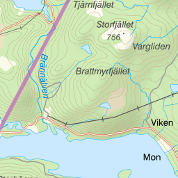 Kartta kalastusalueesta Björkvattnet m fl tjärnar