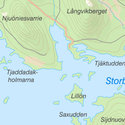 Kartta kalastusalueesta Mellanströms