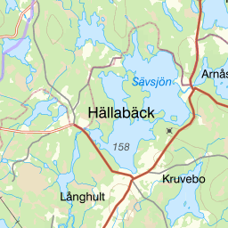 Kartta kalastusalueesta Gräsken, Lillgräsken, Dalsjön och Rocksjön