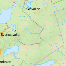Kartta kalastusalueesta Håckrens Kortfiskeområde