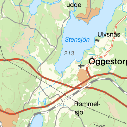 Map of the fishing area Rogbergasjön