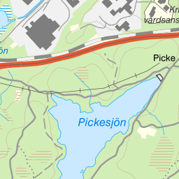 pickesjön karta Karta över fiskeområdet Pickesjön