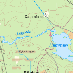 Map of the fishing area Hofors