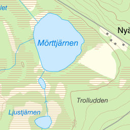 Karta över fiskeområdet Bergnäsälven