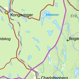 Kartta kalastusalueesta Övre Fryksdalen