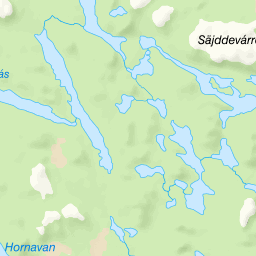 Kartta kalastusalueesta Storasjöarna Arjeplogs Båt och Trollingklubb